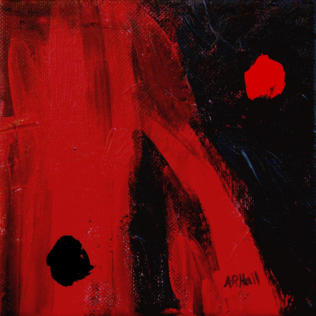 "Point Counterpoint"- acrylic on canvas - 6" x 6" ©Annette Ragone Hall 