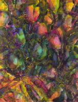 "Full-Spectrum Tulips" ©Annette Ragone Hall - acrylic on board - 24" x 18"